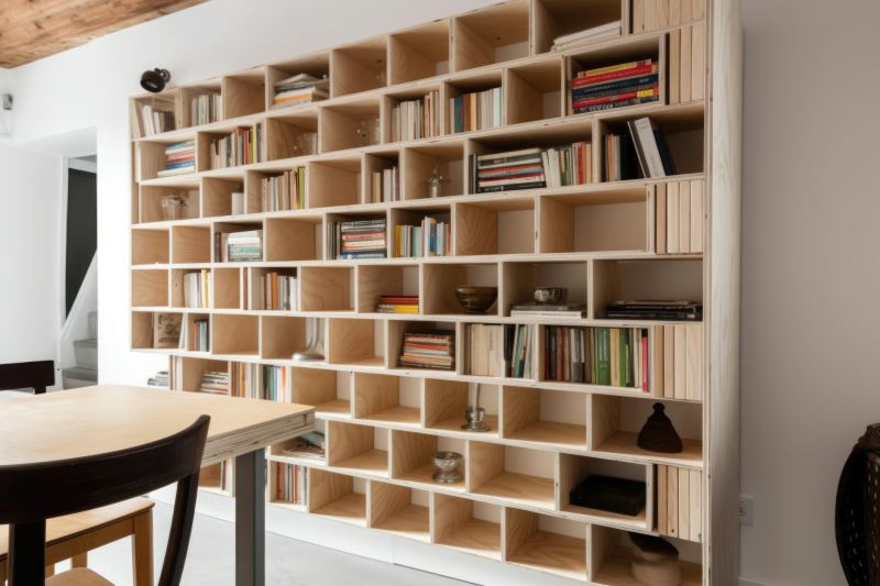 Built In Bookcase Installation in Durham, NC