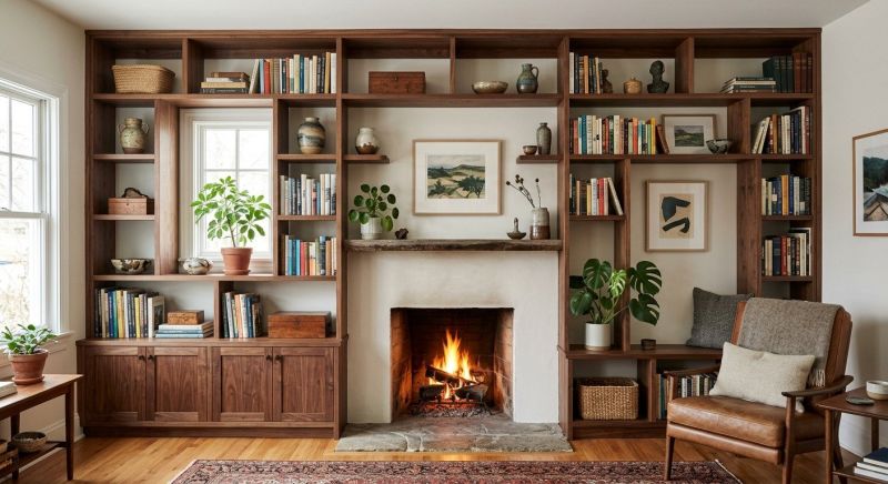 Custom Bookshelves Installation in Winston Salem, NC