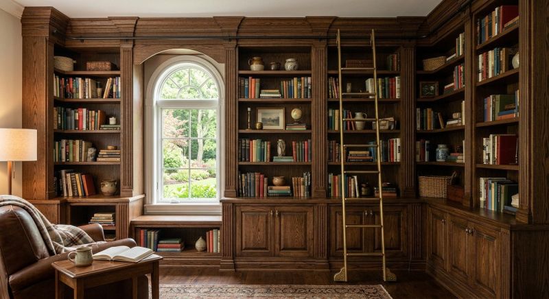 Custom Bookshelves Installation in Frederick, MD